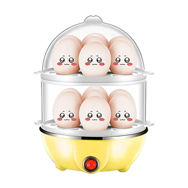 🍳 סיר קיטור חשמלי לביצים – שתי קומות, 14 ביצים, בישול מושלם בלי להתייבש - Image 9
